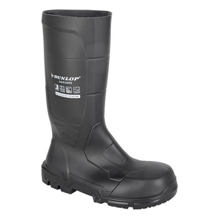 Dunlop Work-It S5 Safety Wellington Boots Black | Steel Toe Work Wellies Ireland - Borderland Muff
