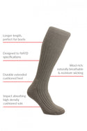 HJ Hall Commando Sock HJ3000 | Wool-Rich Military-Grade Work Boot Socks