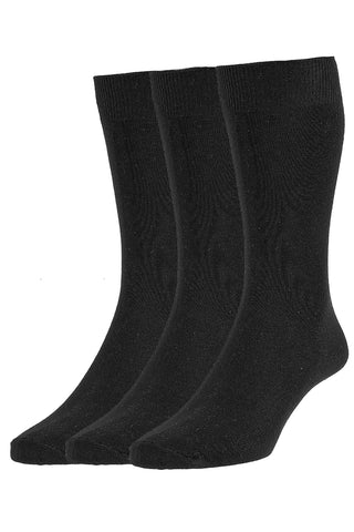 HJ Hall Cotton Rich 3 Pair Pack | Executive Plain Knit HJ7116/3 - Borderland Muff