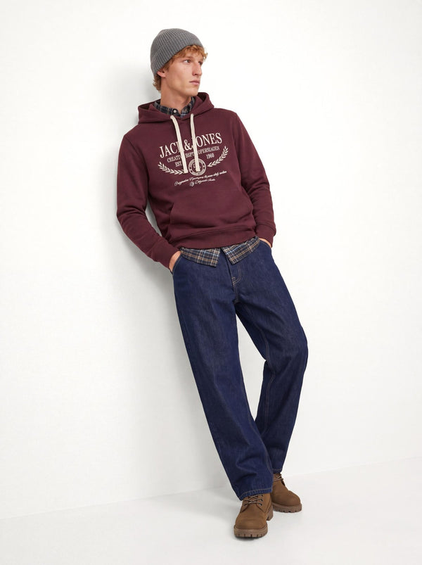 Jack & Jones Frederiksberg Men's Relaxed Fit Hoodie - Borderland Muff