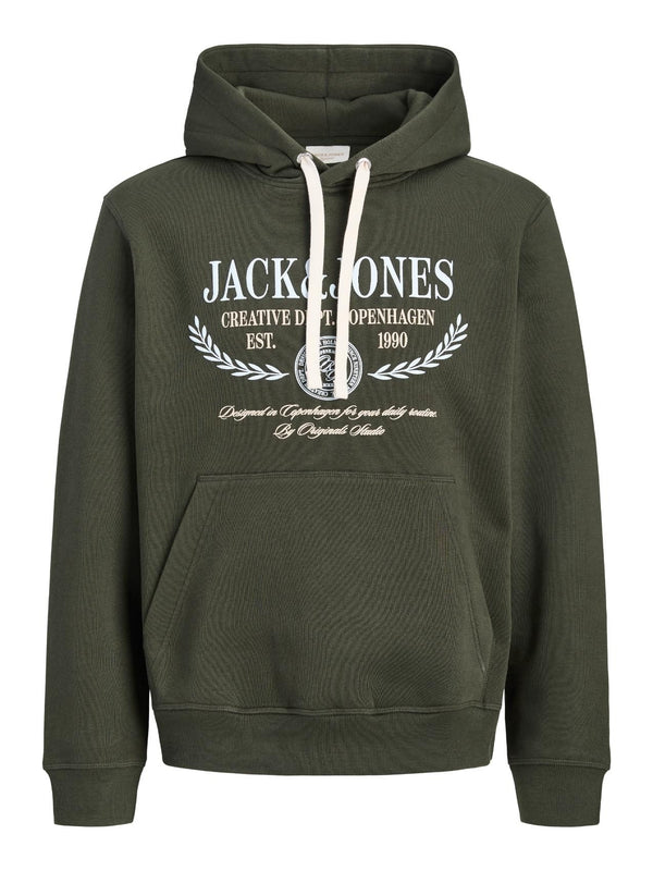 Jack & Jones Frederiksberg Men's Relaxed Fit Hoodie - Borderland Muff