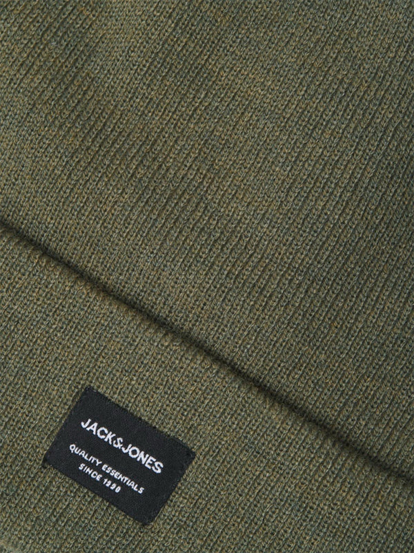 Jack & Jones JACDNA Recycled Knit Beanie – Unisex Winter Hat - Borderland Muff