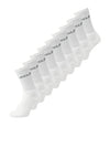 Jack & Jones JACREGEN Tennis Socks 9 Pack in black and white men's comfortable sports socks made with recycled cotton