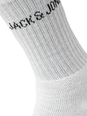 Jack & Jones JACREGEN Tennis Socks 9 Pack in black and white men's comfortable sports socks made with recycled cotton