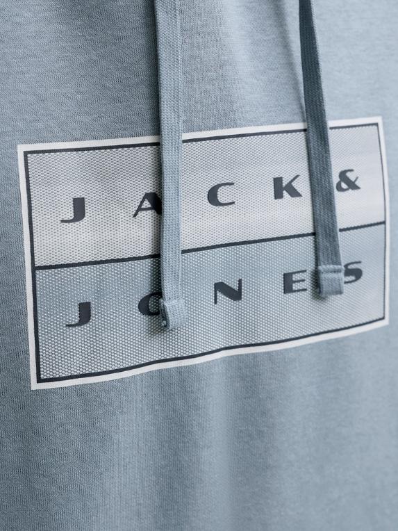 Jack & Jones JCO Fusion Box Sweat Hoodie – Organic Cotton Relaxed Fit Men's Hoodie