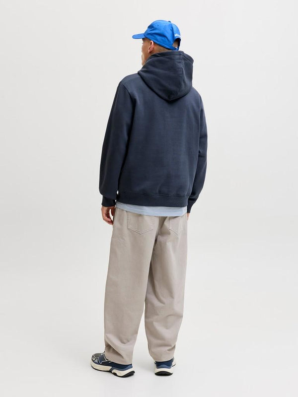 Jack & Jones JCO Fusion Box Sweat Hoodie – Organic Cotton Relaxed Fit Men's Hoodie