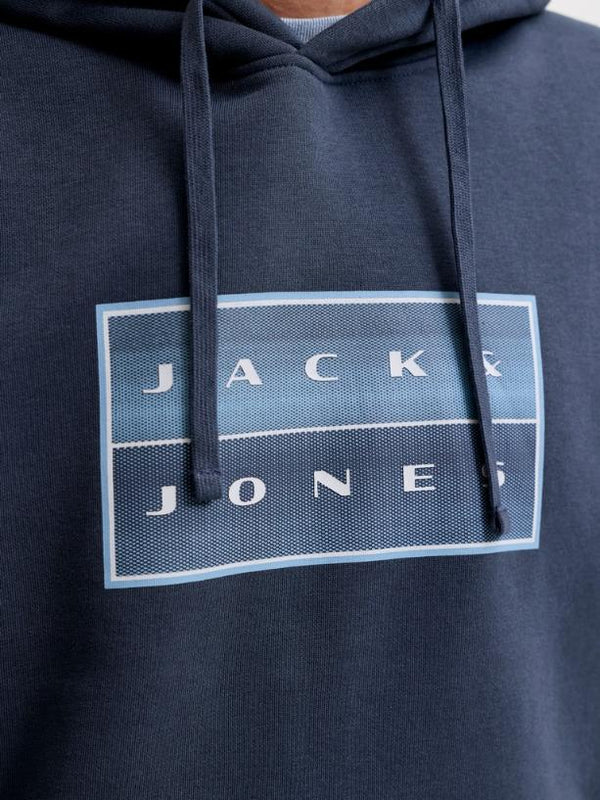 Jack & Jones JCO Fusion Box Sweat Hoodie – Organic Cotton Relaxed Fit Men's Hoodie