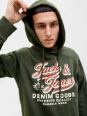 Jack & Jones JJELOGO Sweat Hoodie Ireland – Organic Cotton Men's Hoodie - Borderland Muff