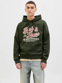 Jack & Jones JJELOGO Sweat Hoodie Ireland – Organic Cotton Men's Hoodie - Borderland Muff