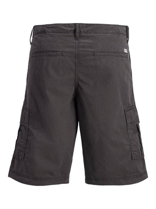 Jack & Jones JPSTCOLE Matty Cargo Shorts Asphalt relaxed fit men’s cotton cargo shorts