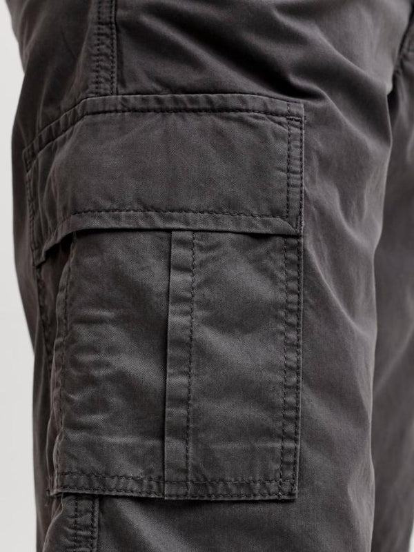 Jack & Jones JPSTCOLE Matty Cargo Shorts Asphalt relaxed fit men’s cotton cargo shorts
