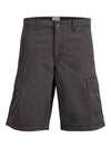 Jack & Jones JPSTCOLE Matty Cargo Shorts Asphalt relaxed fit men’s cotton cargo shorts