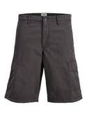 Jack & Jones JPSTCOLE Matty Cargo Shorts Asphalt relaxed fit men’s cotton cargo shorts