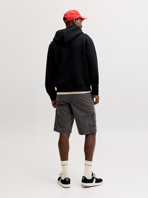 Jack & Jones JPSTCOLE Matty Cargo Shorts Asphalt relaxed fit men’s cotton cargo shorts