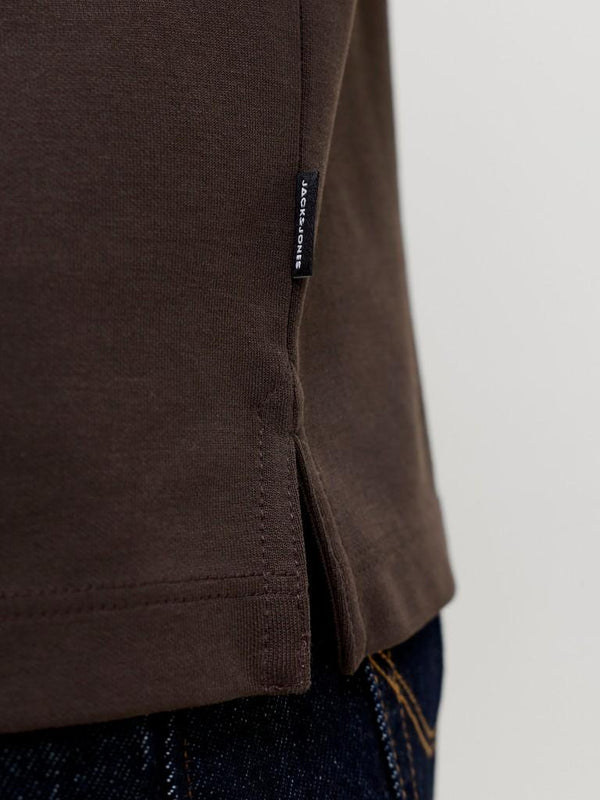 Jack & Jones Premium Ethan Quarter Zip Polo Shirt – Men's Long Sleeve Regular Fit Polo - Borderland Muff