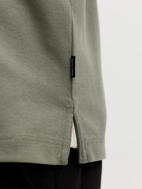 Jack & Jones Premium Ethan Quarter Zip Polo Shirt – Men's Long Sleeve Regular Fit Polo - Borderland Muff