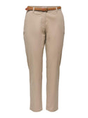 JDY Chicago Womens Belted Chino Trousers - Borderland Muff