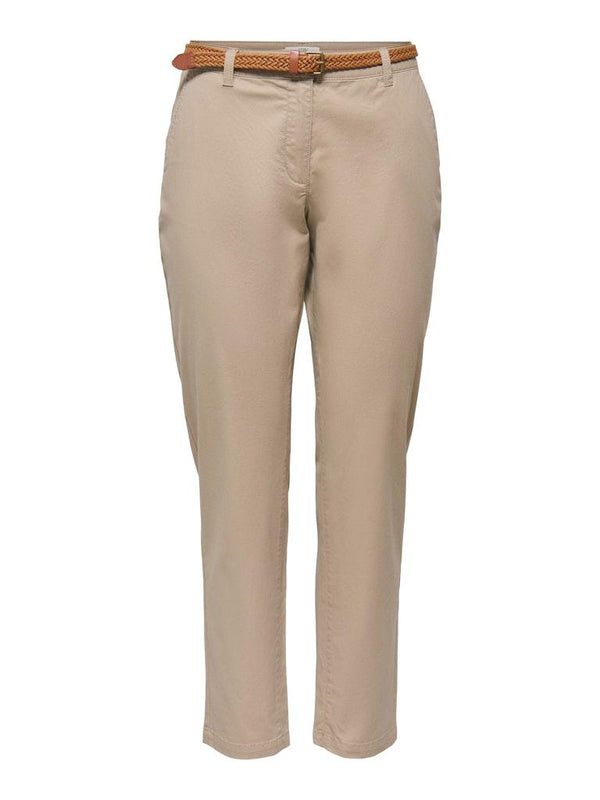 JDY Chicago Womens Belted Chino Trousers - Borderland Muff