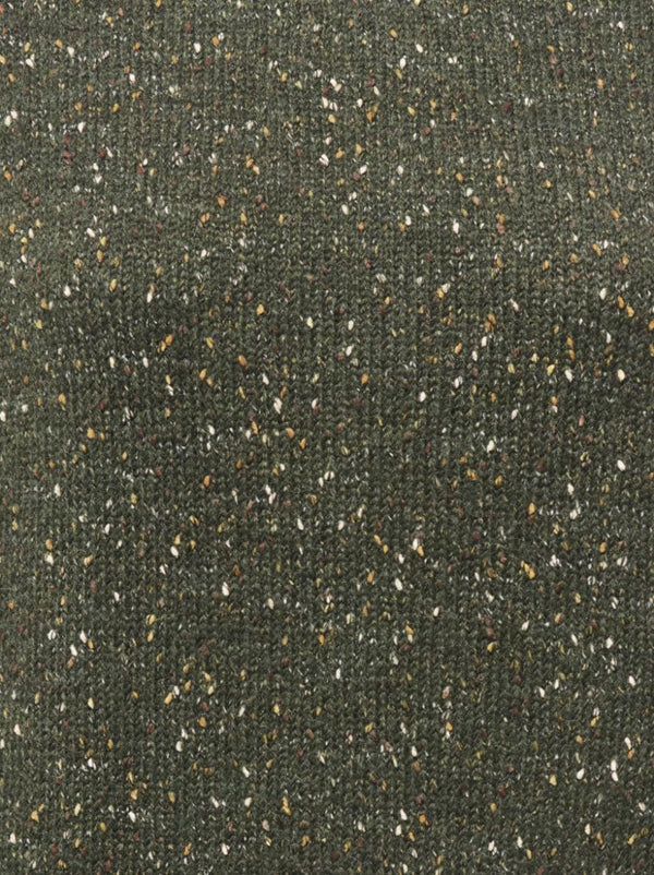 Close-up of JDY Sabine Forest Night jumper with multicolour flecked knitted fabric
