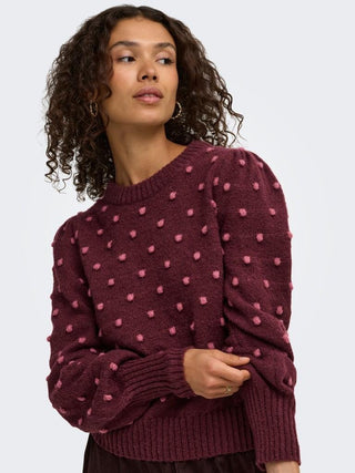 JDY Sigrid Life Puff Sleeve Jumper - Borderland Muff