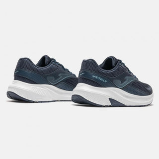 Joma Vitaly Man 2603 Navy men's running shoes with breathable VTS mesh upper, cushioned phylon midsole and durable rubber outsole