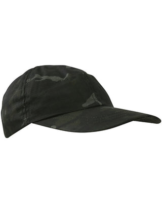 Kombat Kids Camo Baseball Cap in BTP Black – adjustable Velcro strap and duckbill peak

