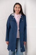 Lighthouse Beachcomber Long Ladies Waterproof Jacket | Lightweight Raincoat - Borderland Muff