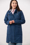 Lighthouse Beachcomber Long Ladies Waterproof Jacket | Lightweight Raincoat - Borderland Muff