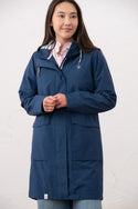 Lighthouse Beachcomber Long Ladies Waterproof Jacket | Lightweight Raincoat - Borderland Muff
