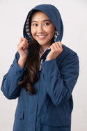 Lighthouse Beachcomber Long Ladies Waterproof Jacket | Lightweight Raincoat - Borderland Muff