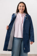 Lighthouse Beachcomber Long Ladies Waterproof Jacket | Lightweight Raincoat - Borderland Muff