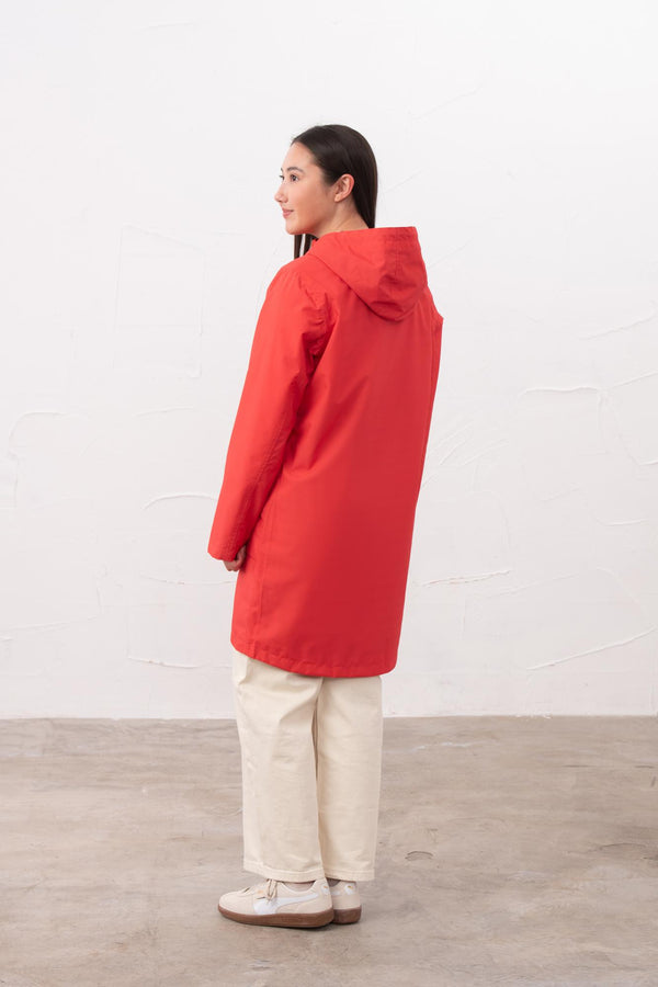 Lighthouse Beachcomber Long Ladies Waterproof Jacket | Lightweight Raincoat - Borderland Muff