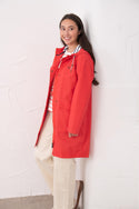 Lighthouse Beachcomber Long Ladies Waterproof Jacket | Lightweight Raincoat - Borderland Muff