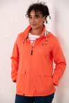 Lighthouse Beachcomber Ladies Waterproof Jacket | Lightweight Raincoat - Borderland Muff - coral