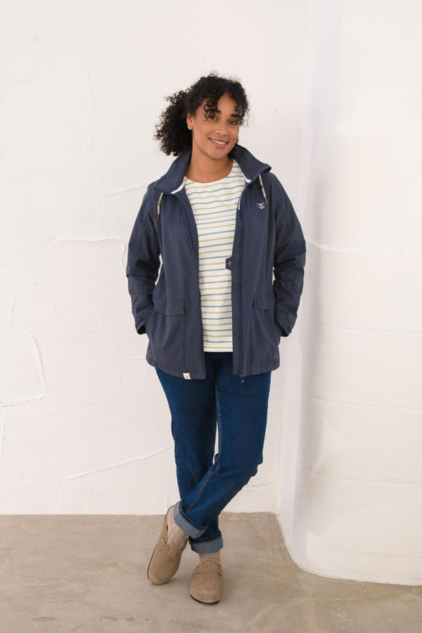 Lighthouse Beachcomber Ladies Waterproof Jacket | Lightweight Raincoat - Borderland Muff