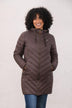 Lighthouse Laurel women's Cocoa padded coat front product view
