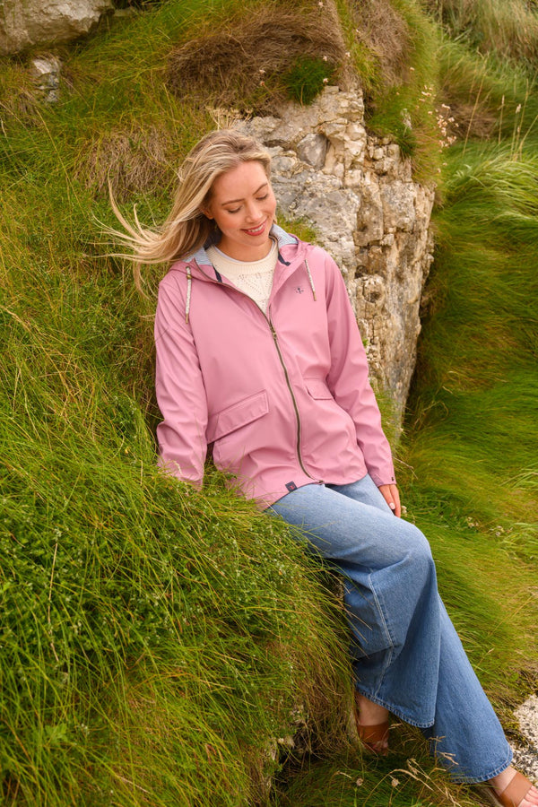 Lighthouse Lucy Ladies Showerproof Jacket | Rubberised Rain Jacket Ireland - Borderland Muff