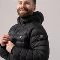 Mac in a Sac Summit insulated black down jacket sleeve detail