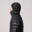 Mac in a Sac Summit insulated black down jacket hood detail