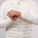 Mac in a Sac Nova women’s lightweight down jacket in Alpine White, cuff detail
