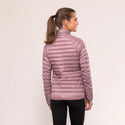 Mac in a Sac Nova women’s lightweight down jacket in Dusky Heather, model back
