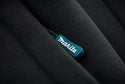 Makita logo on a black fabric background