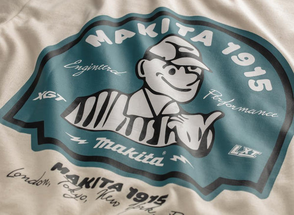 Makita Origin T-Shirt | 100% Cotton Work T-Shirt Ireland - Borderland Muff