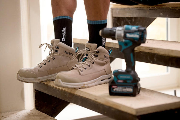 Makita Origin Work Socks MK503M cushioned breathable work boot socks