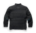 Black Makita shield insulated jacket with a visible brand logo on a white background