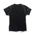 Black Makita t-shirt with patterned sleeves on a white background