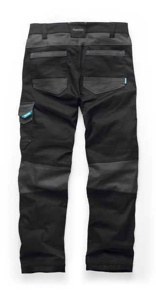 Rear view of Makita Vector Stretch Work Trousers MK303M