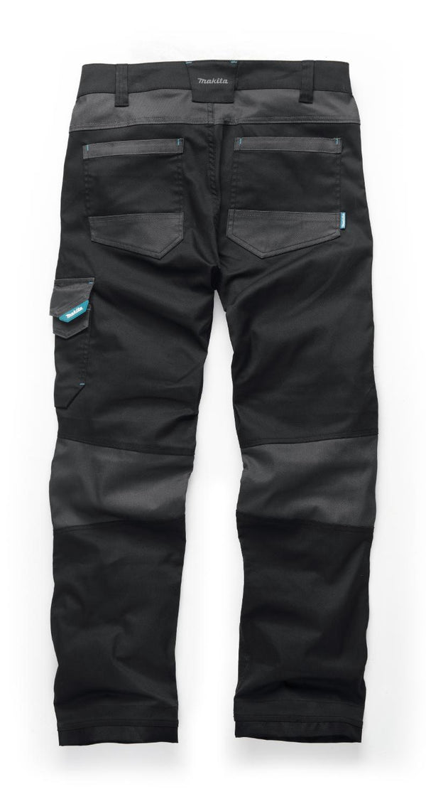 Rear view of Makita Vector Stretch Work Trousers MK303M