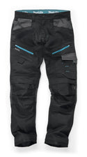 Makita Vector Stretch Work Trousers Ireland with Cordura kneepad pockets