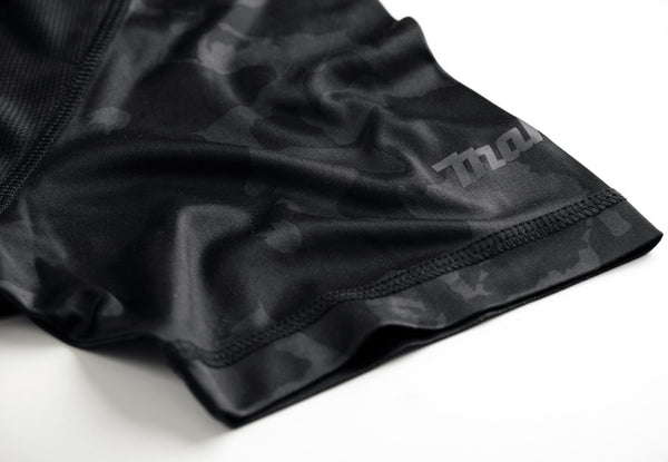 Black Makita T-shirt sleeve with a brand logo on a white background